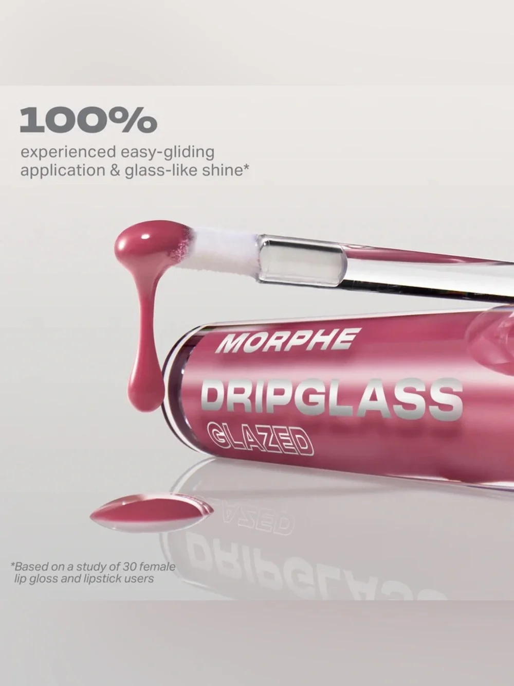 🐼 3/$25 NWT Morphe Drip Glass Glazed Lip Gloss in Berry Stained - Full Size